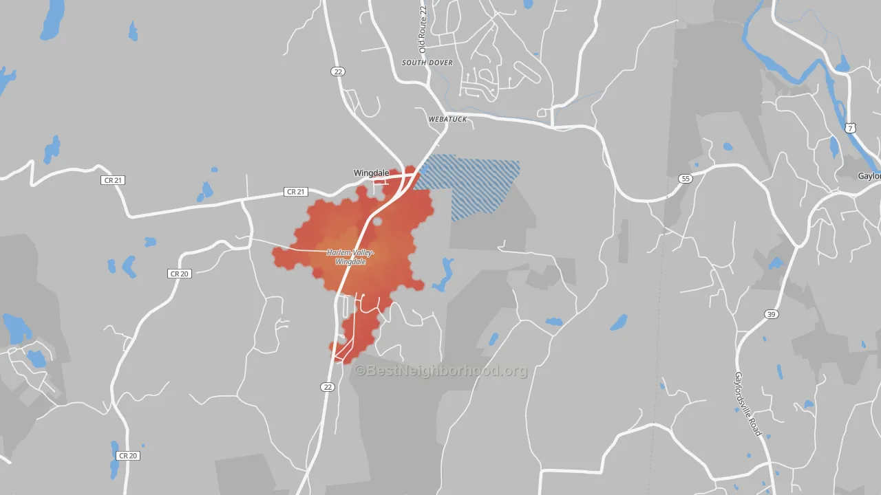 Transit Grade map of Webatuck, NY