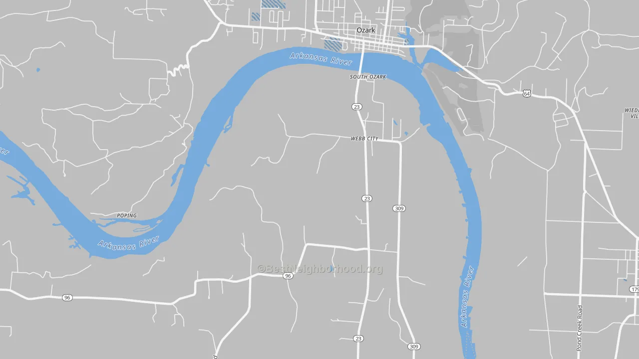 Transit Grade map of Webb City, AR
