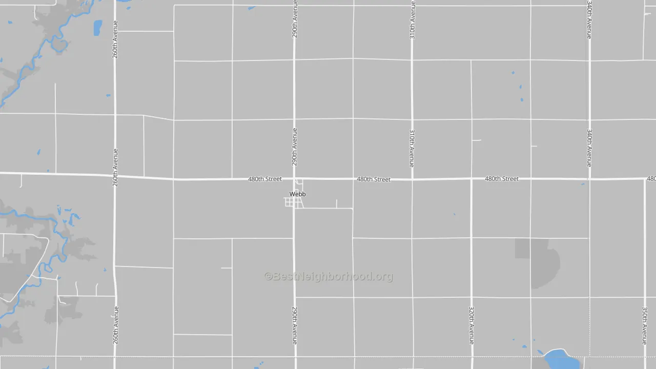 Transit Grade map of Webb, IA