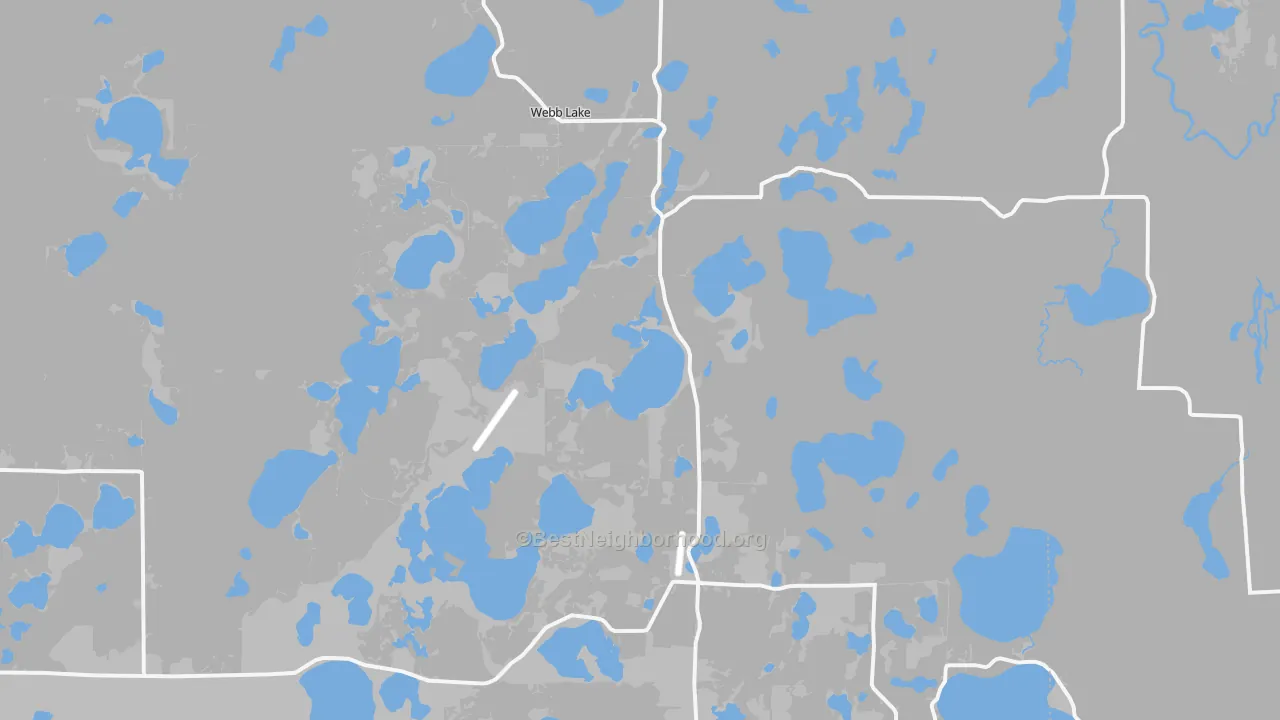 Transit Grade map of Webb Lake, WI
