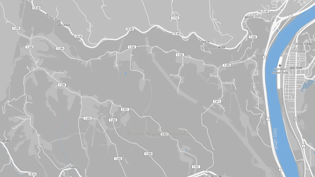 Transit Grade map of Webb, OH