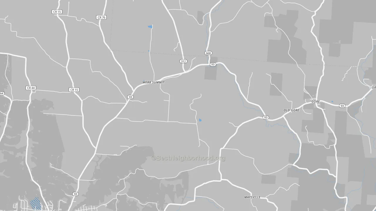 Transit Grade map of Webb Summit, OH