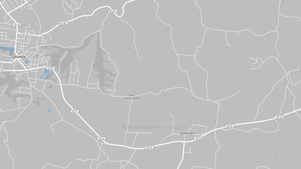 Transit Grade map of Webbtown, TN