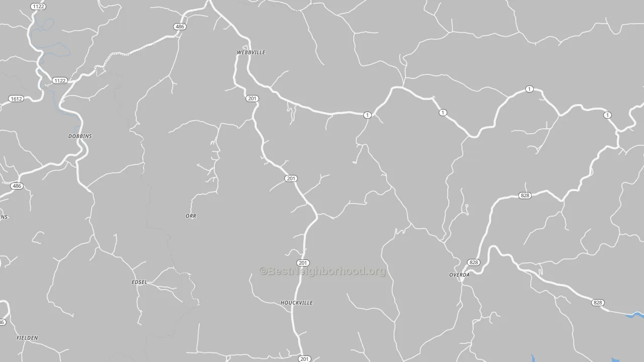 Transit Grade map of Webbville, KY