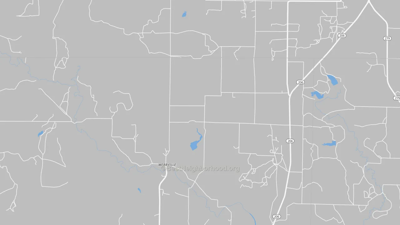 Transit Grade map of Webbville, TX