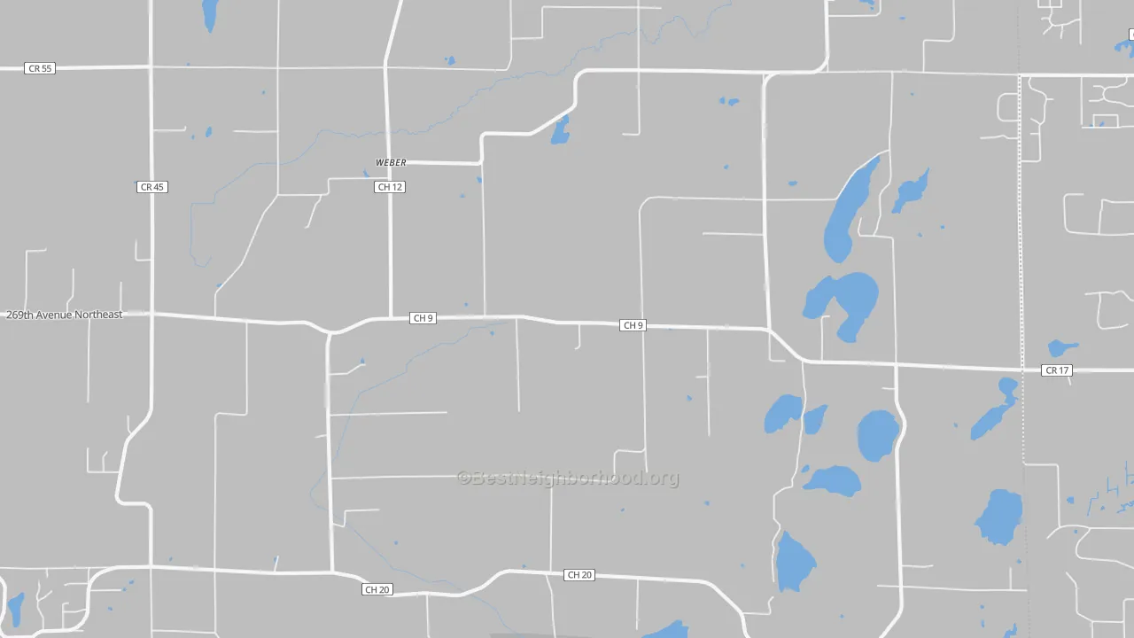 Transit Grade map of Weber, MN