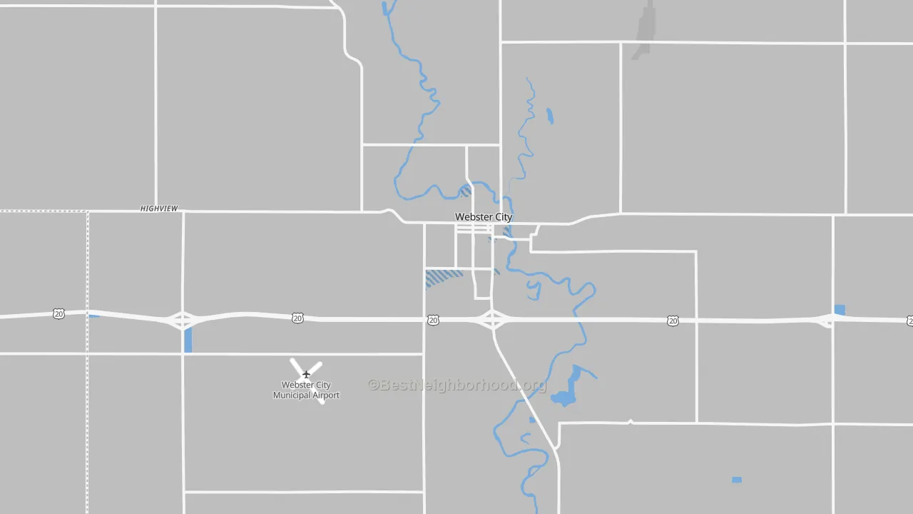 Transit Grade map of Webster City, IA