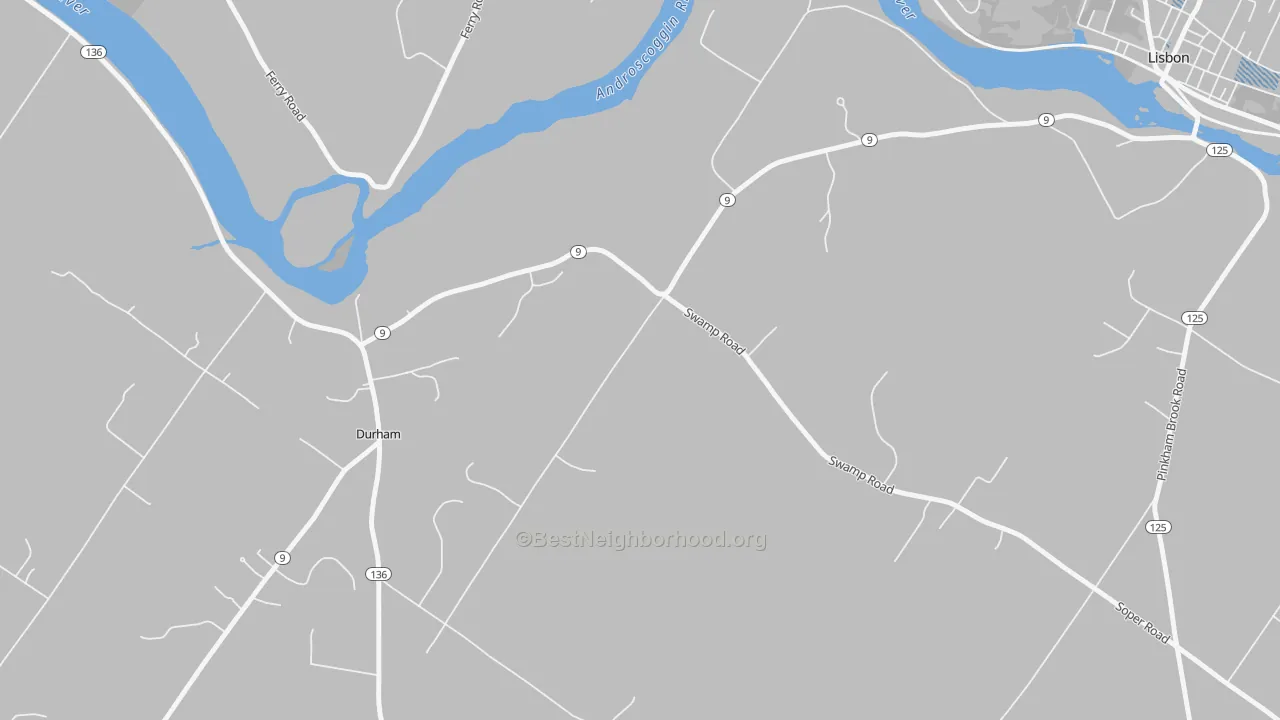Transit Grade map of Webster Corner, ME
