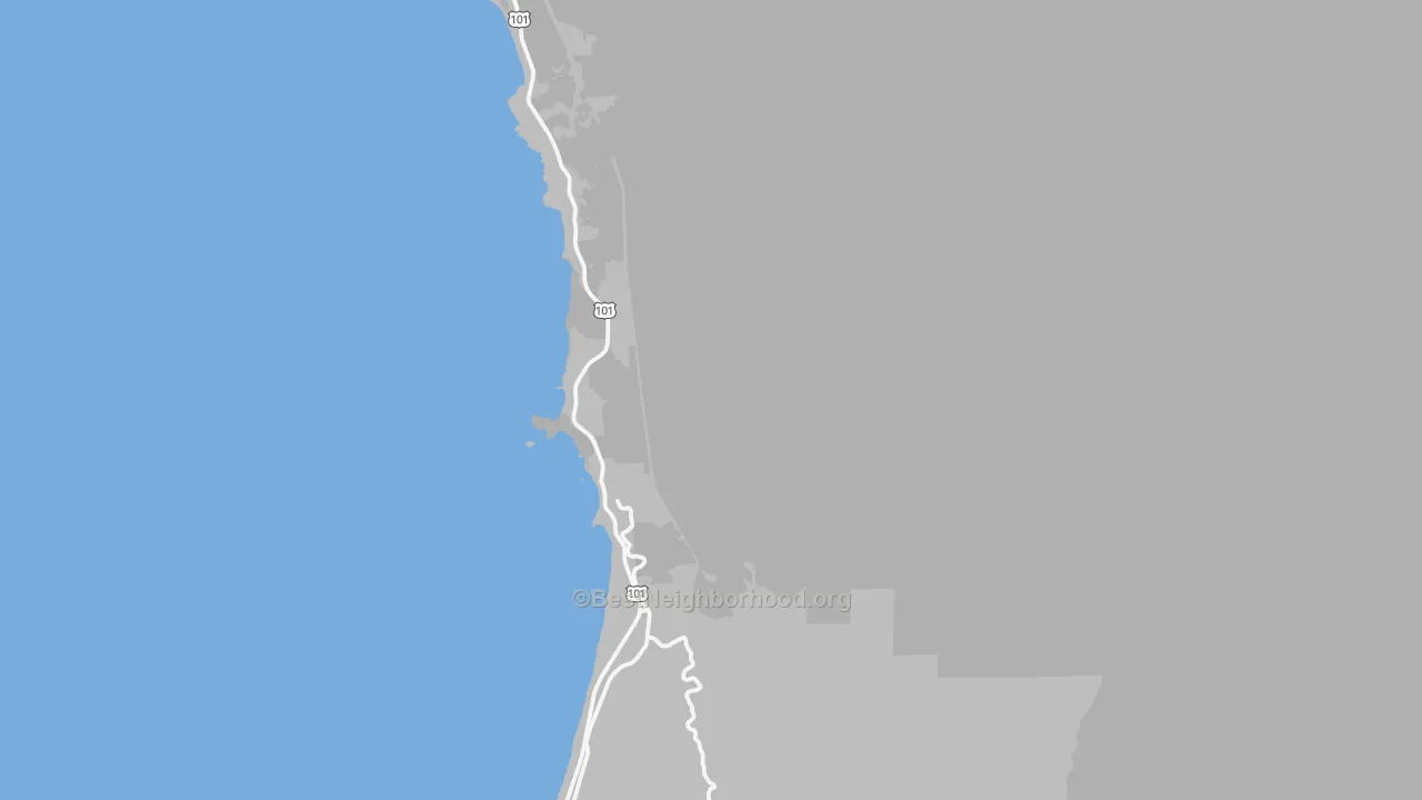 Transit Grade map of Wedderburn, OR