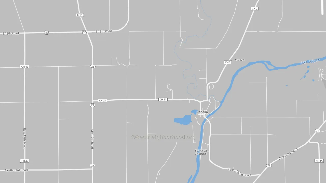 Transit Grade map of Wedron, IL