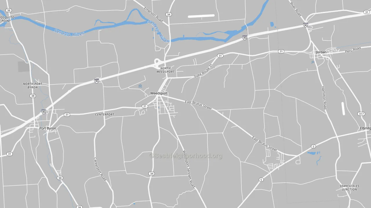 Transit Grade map of Weedsport, NY