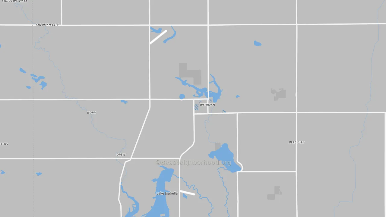 Transit Grade map of Weidman, MI