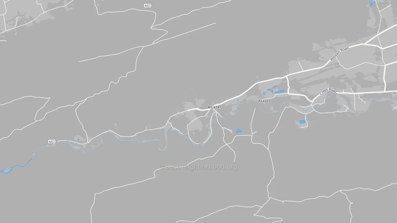 Transit Grade map of Weikert, PA