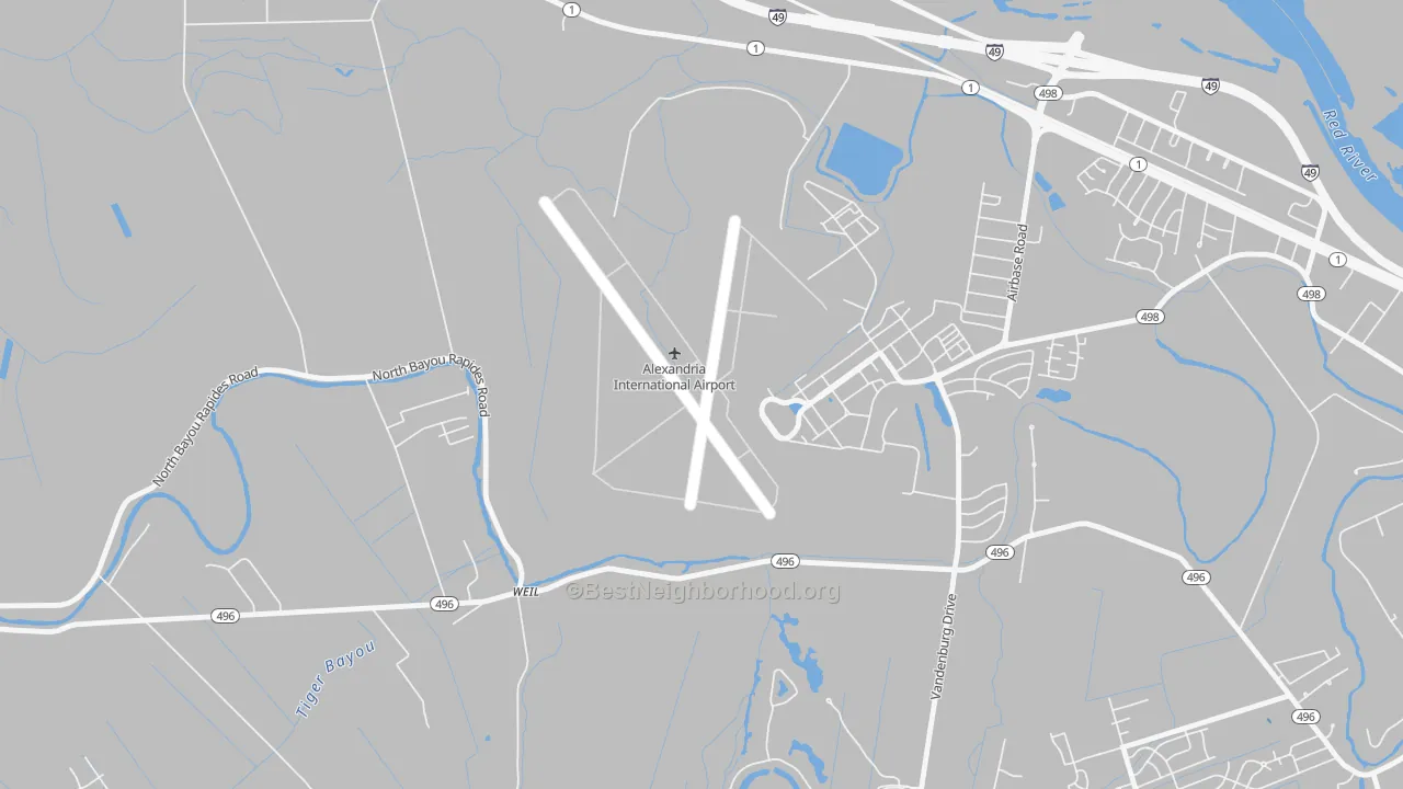 Transit Grade map of Weil, LA