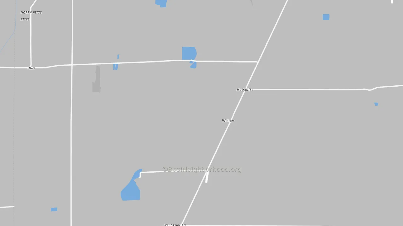 Transit Grade map of Weiner, AR