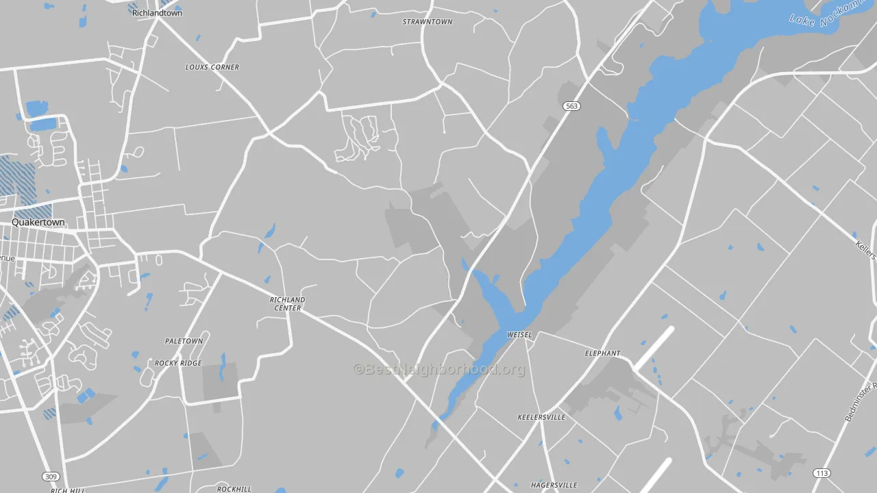 Transit Grade map of Weisel, PA