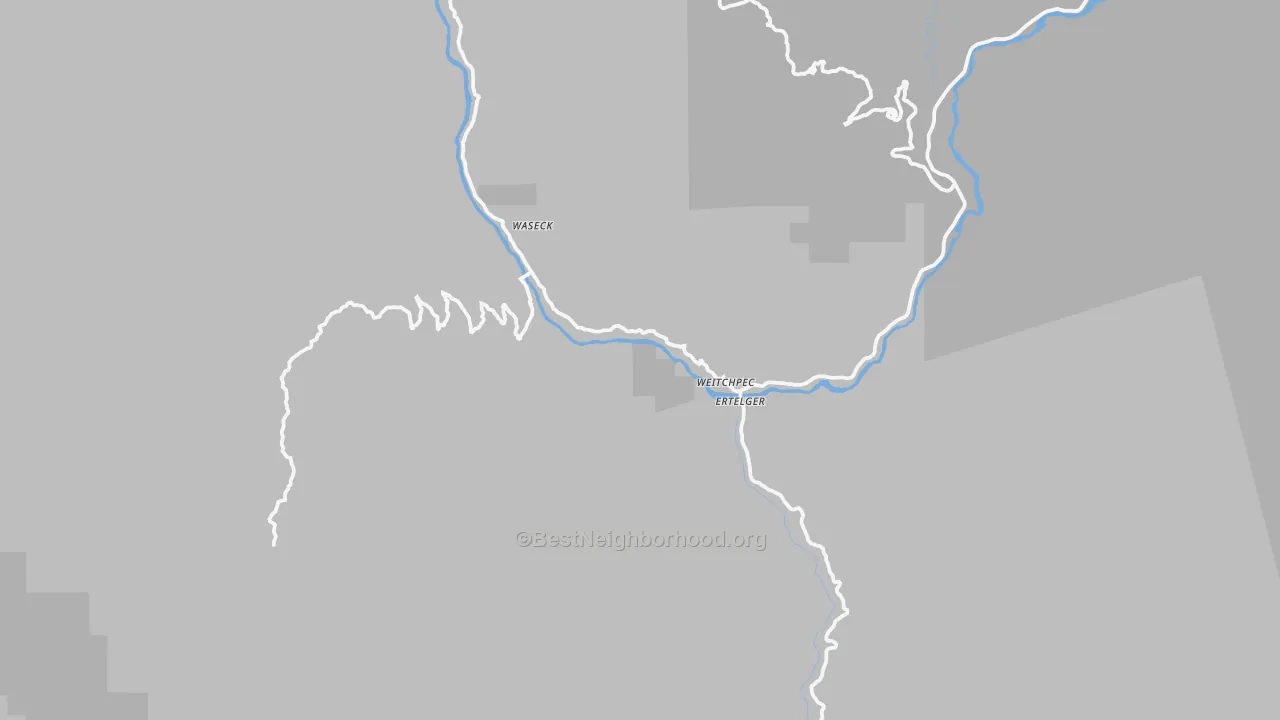 Transit Grade map of Weitchpec, CA