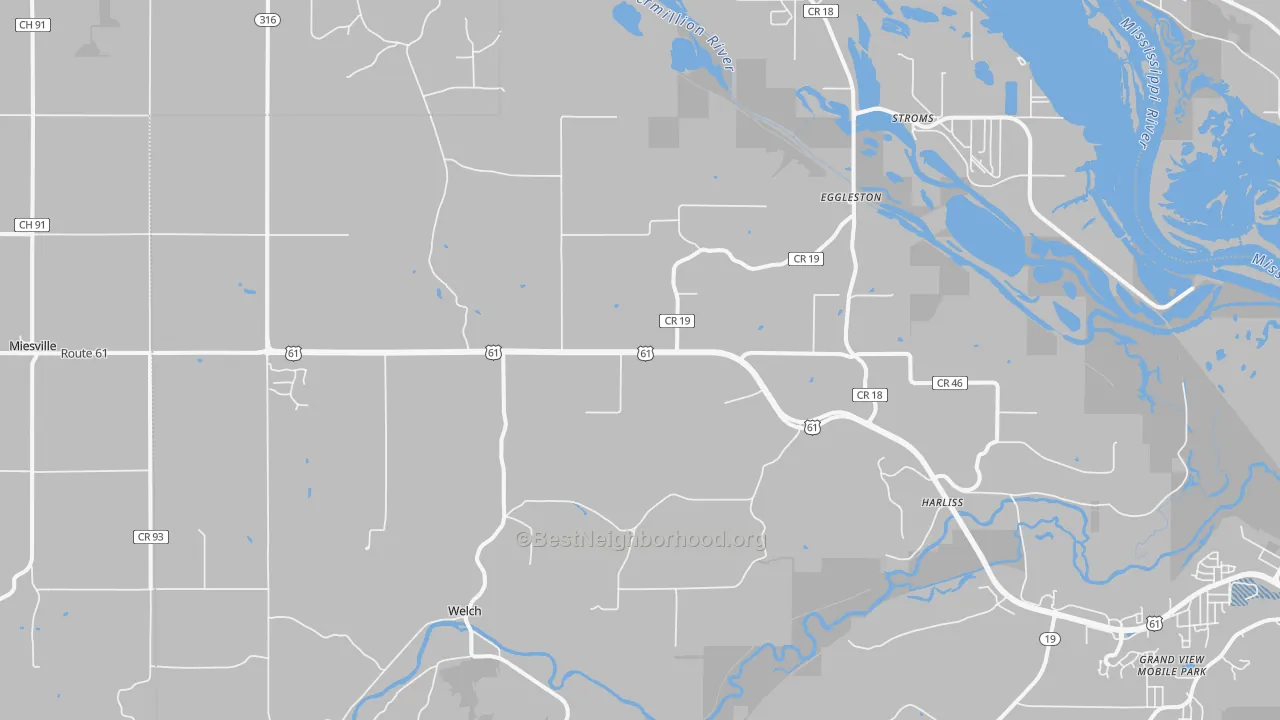 Transit Grade map of Welch, MN