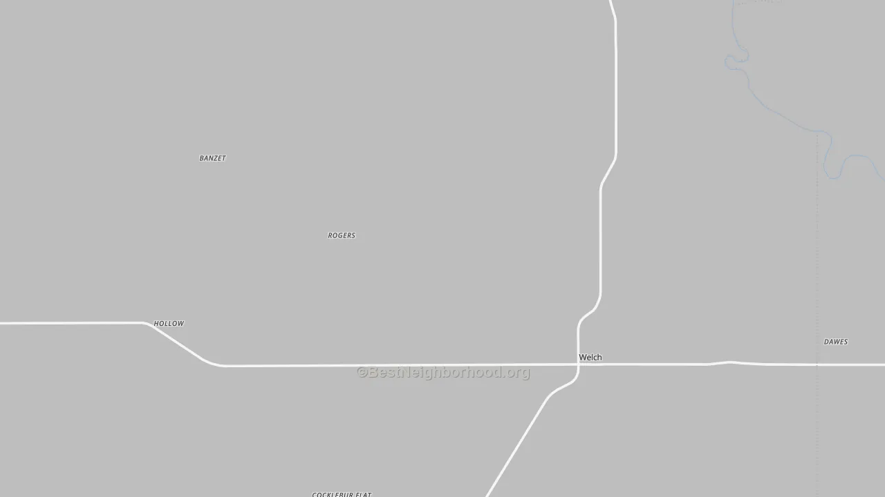 Transit Grade map of Welch, OK