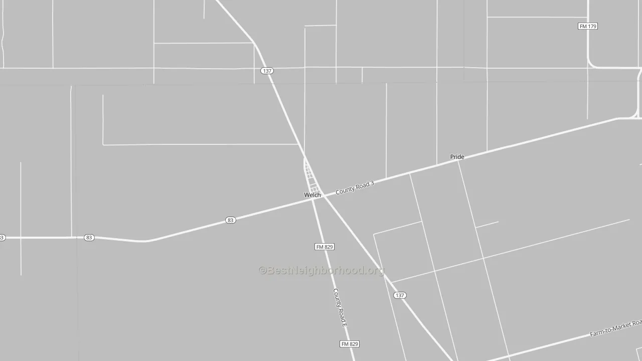 Transit Grade map of Welch, TX