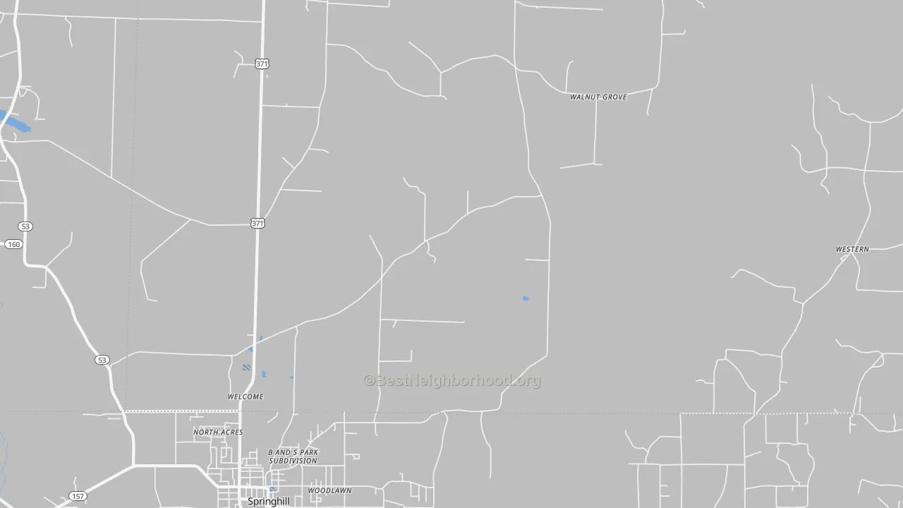 Transit Grade map of Welcome, AR