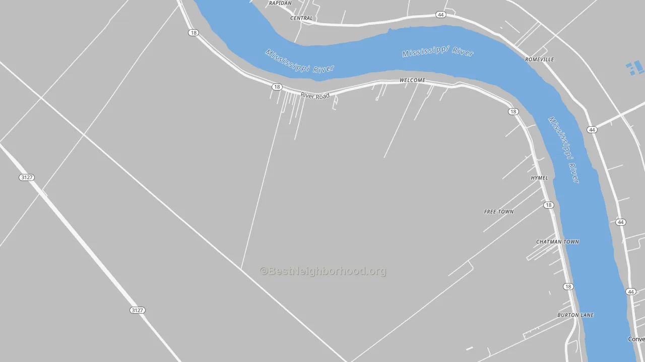 Transit Grade map of Welcome, LA