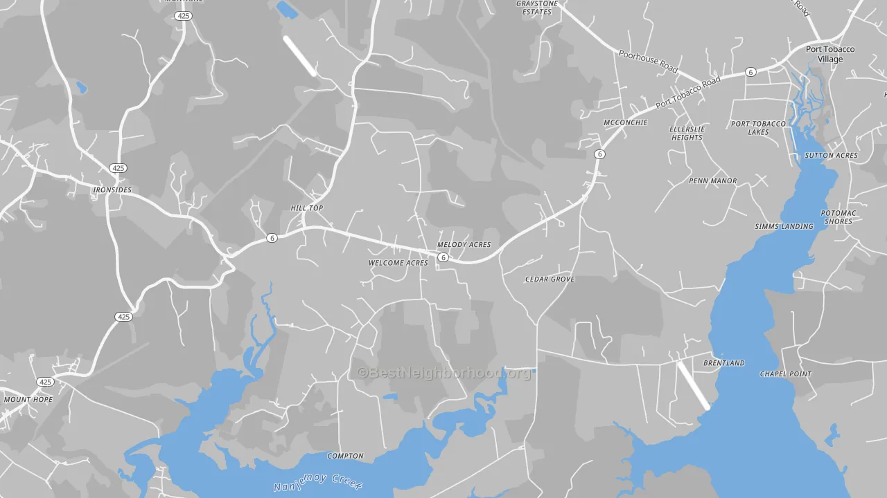 Transit Grade map of Welcome, MD