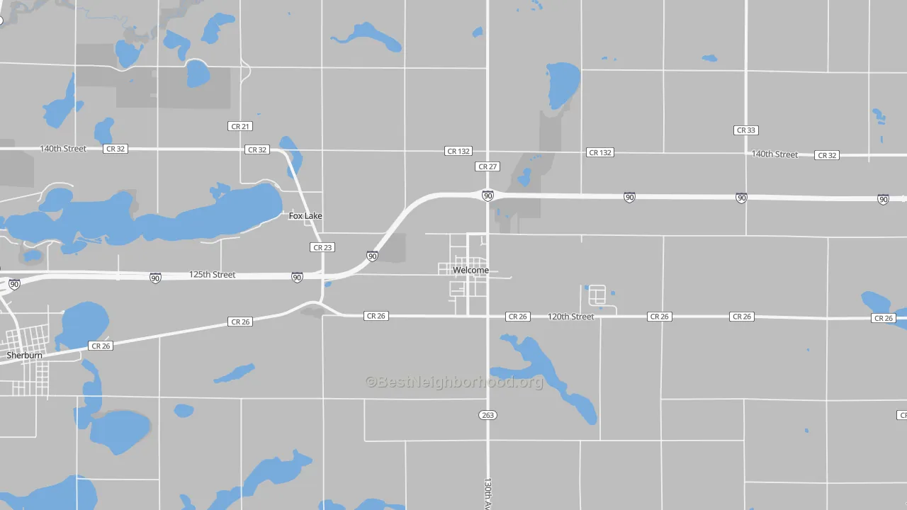 Transit Grade map of Welcome, MN