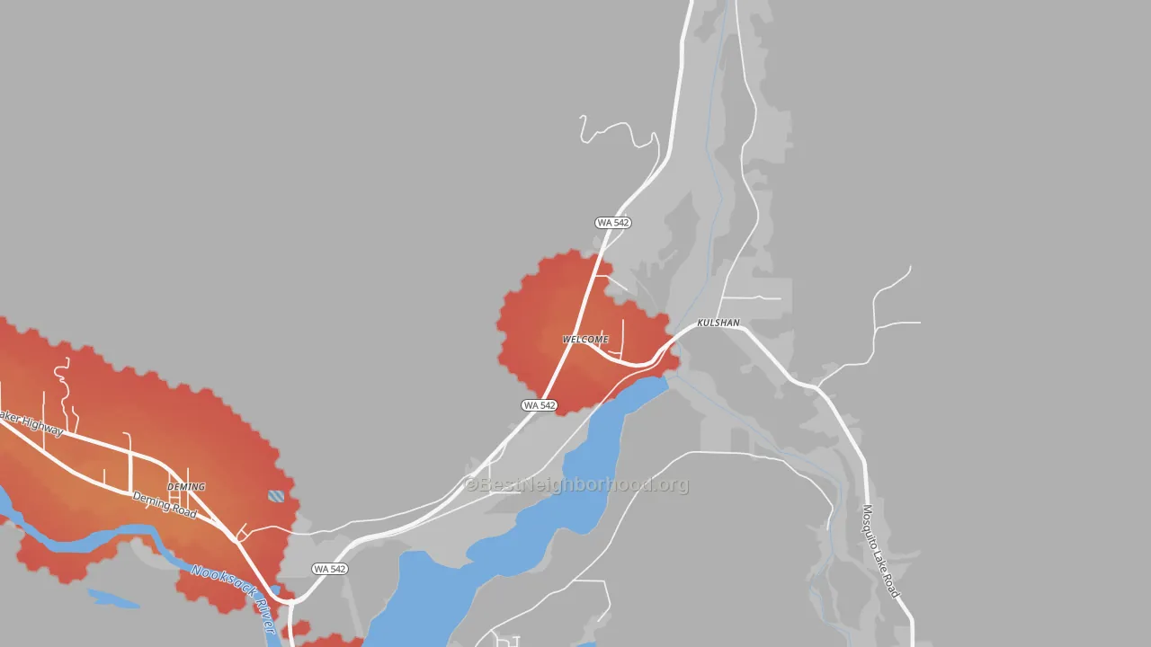 Transit Grade map of Welcome, WA