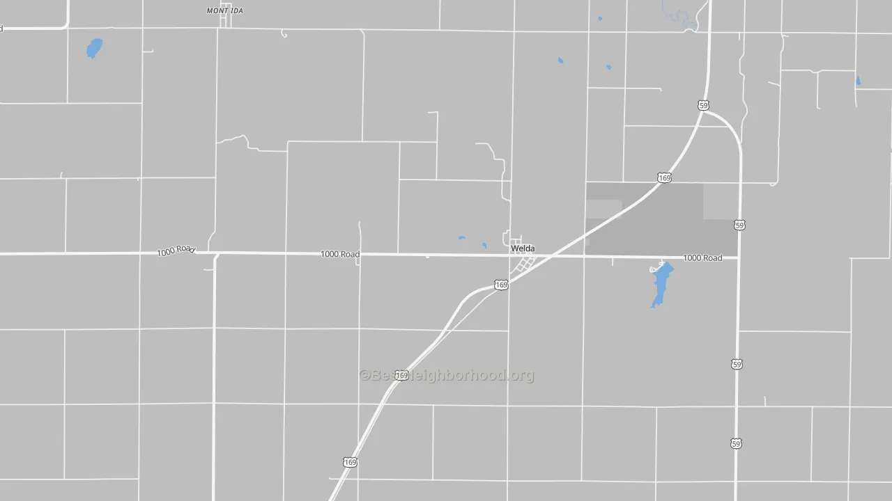 Transit Grade map of Welda, KS
