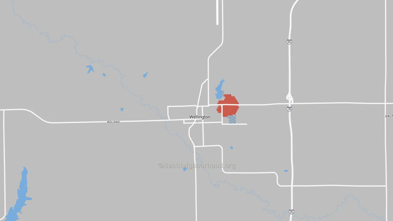 Transit Grade map of Wellington, KS