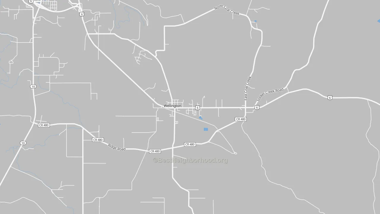 Transit Grade map of Wellington, UT