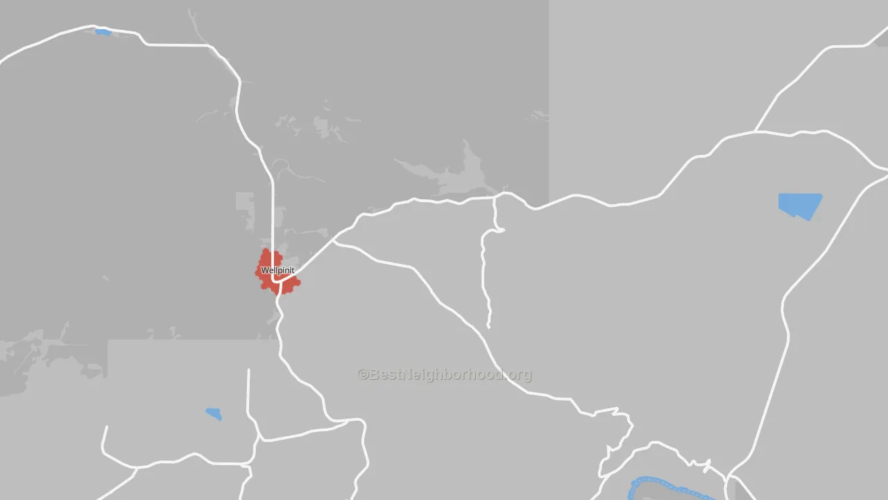 Transit Grade map of Wellpinit, WA
