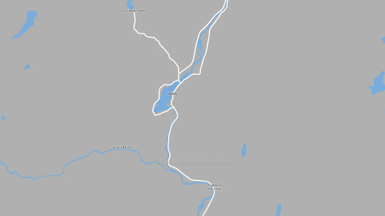 Transit Grade map of Wells, NY
