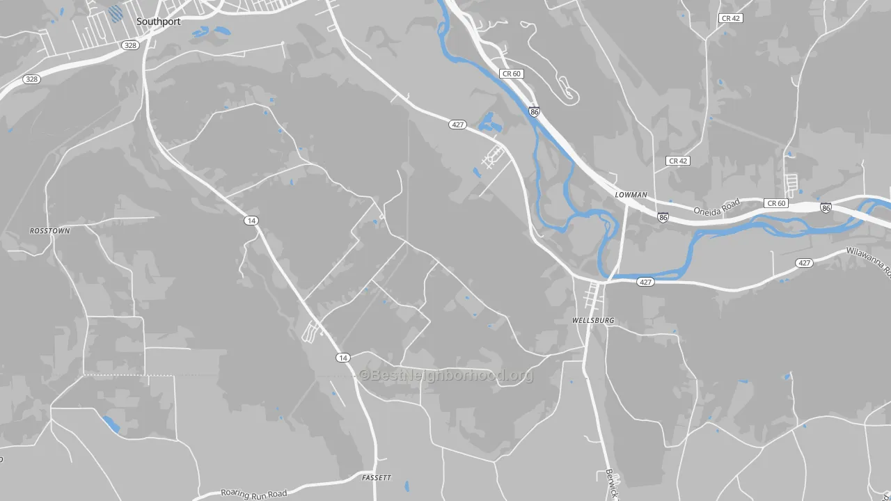 Transit Grade map of Wellsburg, NY