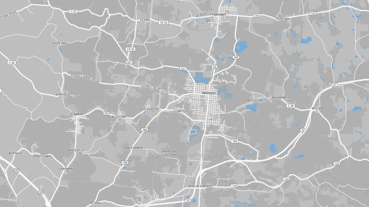 Transit Grade map of Wellston, OH