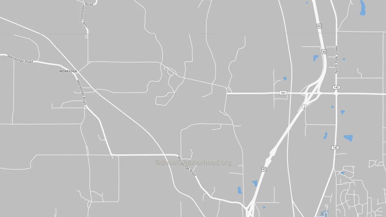 Transit Grade map of Wenasoga, MS