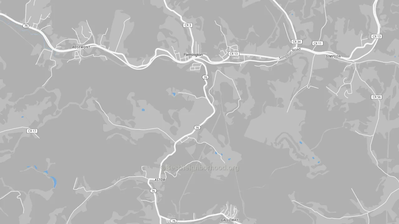 Transit Grade map of Wendel, WV