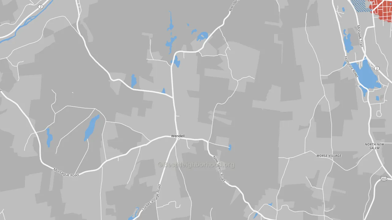 Transit Grade map of Wendell Depot, MA