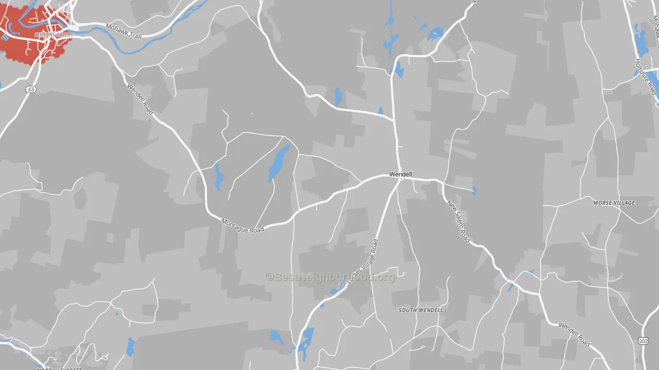 Transit Grade map of Wendell, MA