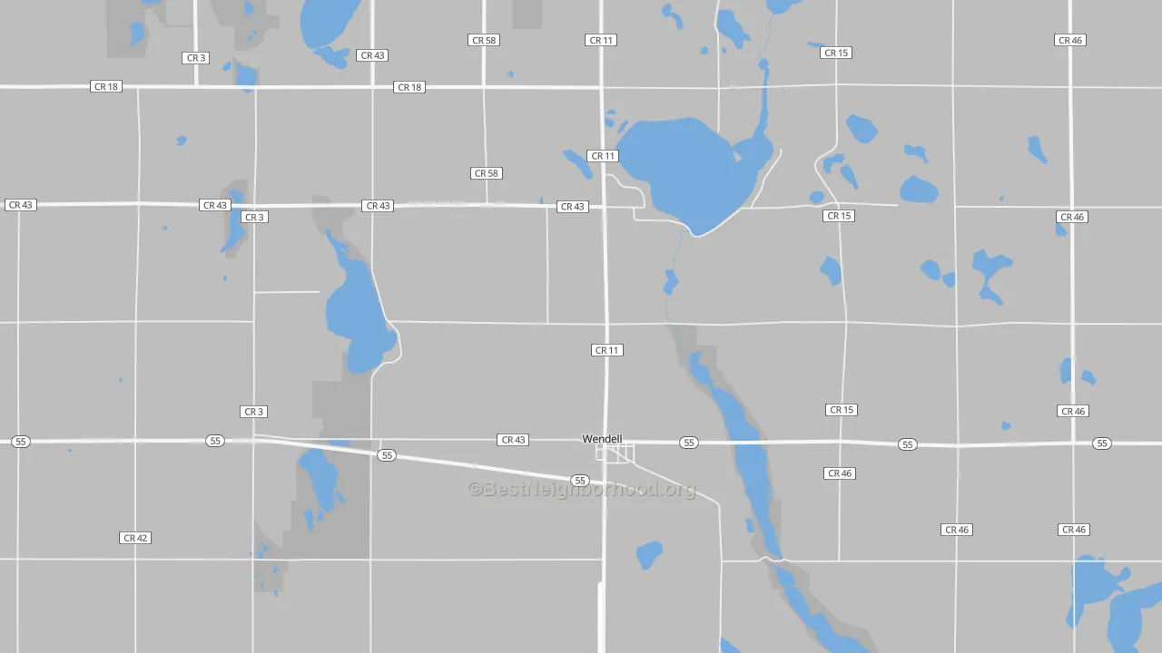 Transit Grade map of Wendell, MN