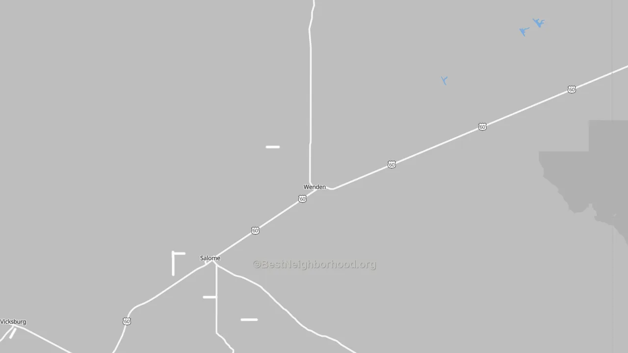 Transit Grade map of Wenden, AZ