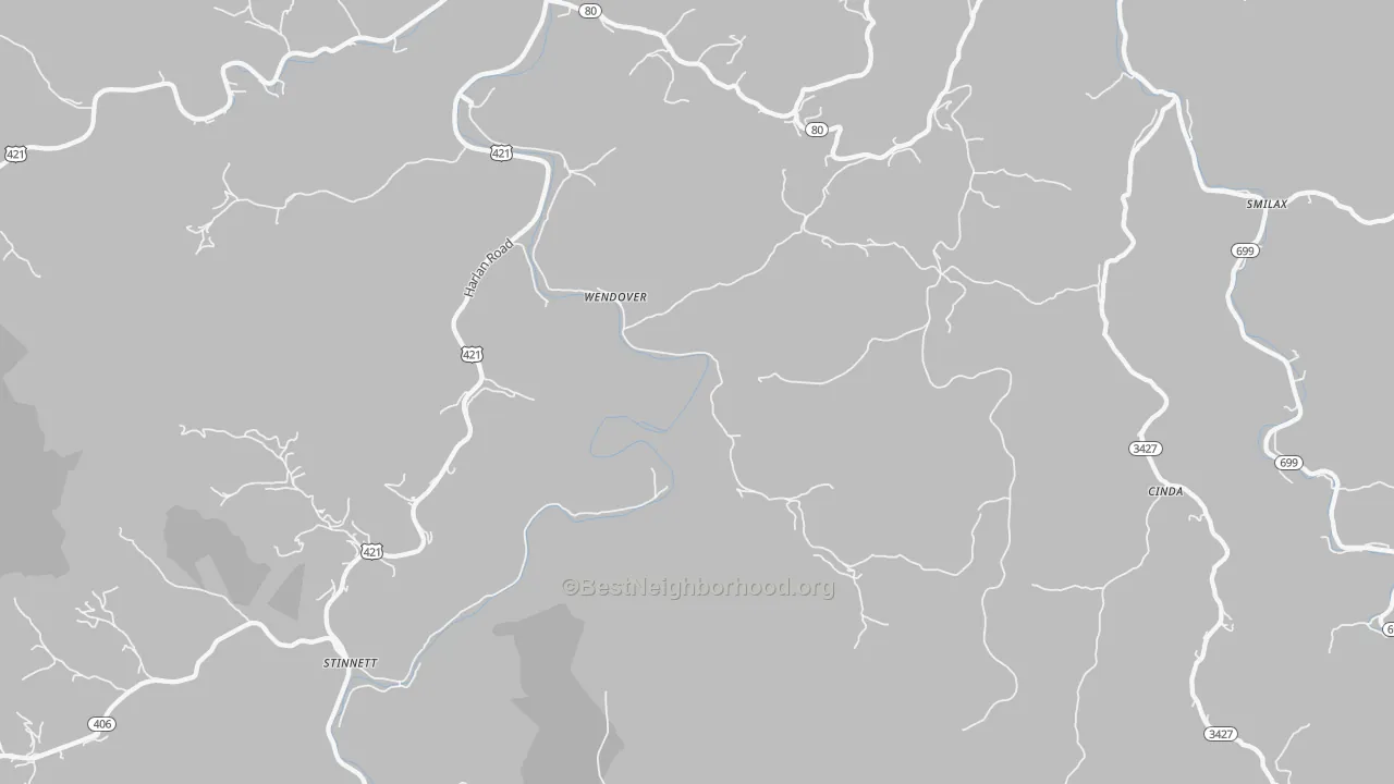 Transit Grade map of Wendover, KY