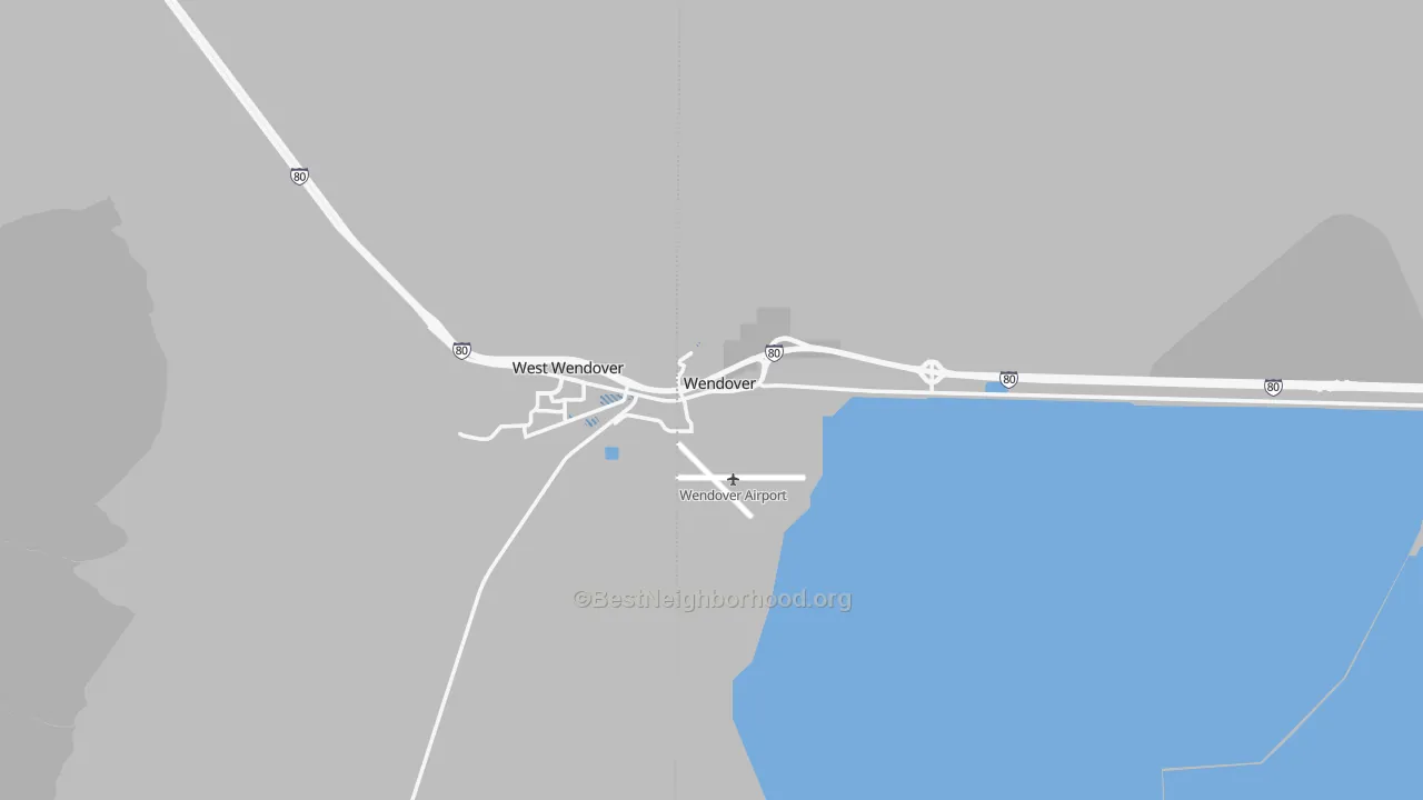 Transit Grade map of Wendover, UT