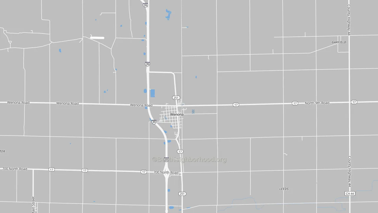 Transit Grade map of Wenona, IL