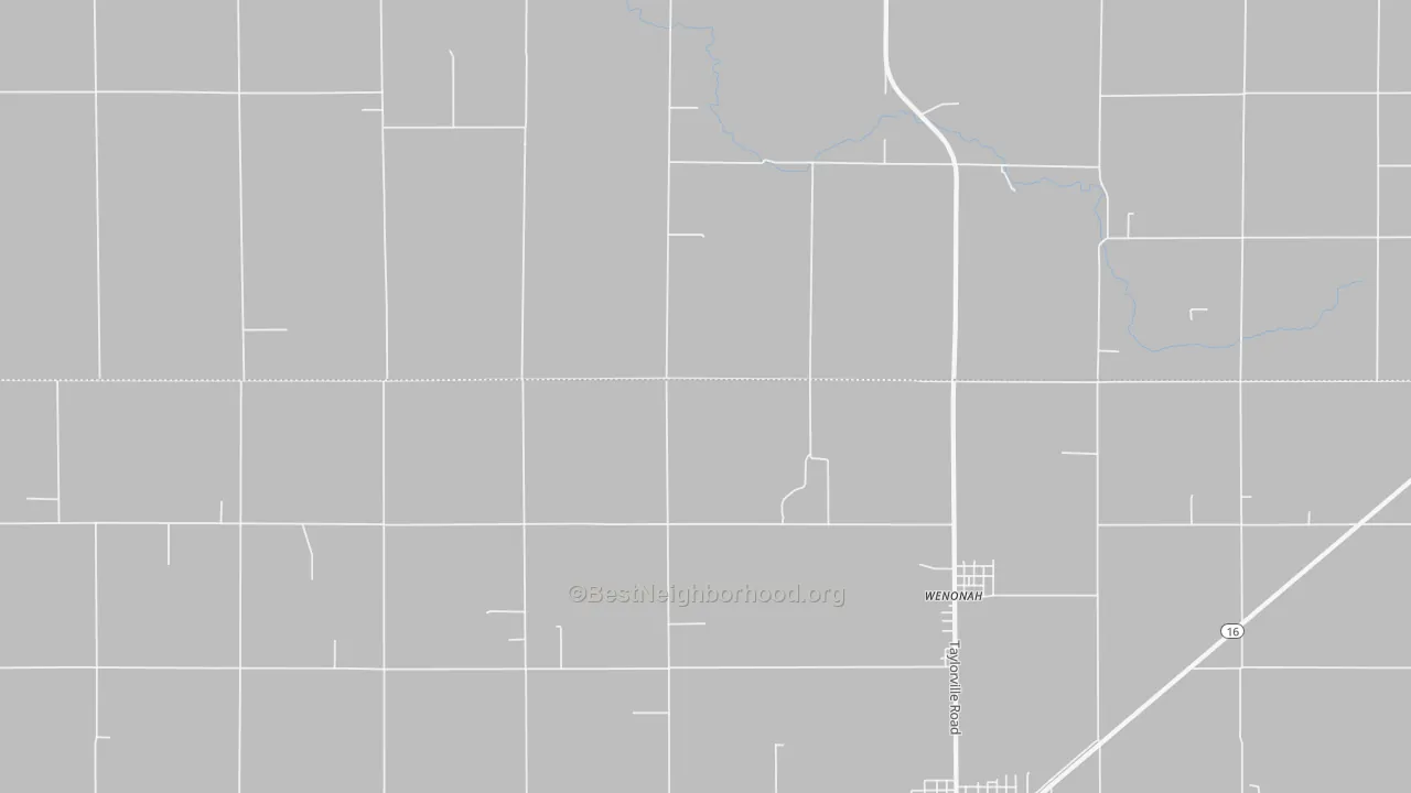 Transit Grade map of Wenonah, IL