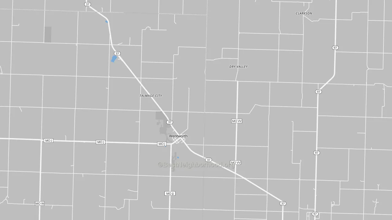 Transit Grade map of Wentworth, MO