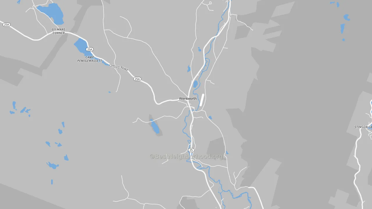 Transit Grade map of Wentworth, NH