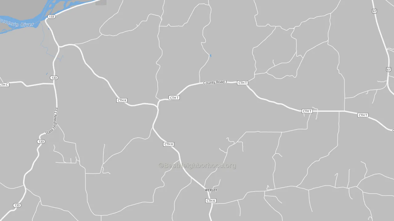 Transit Grade map of Werley, WI