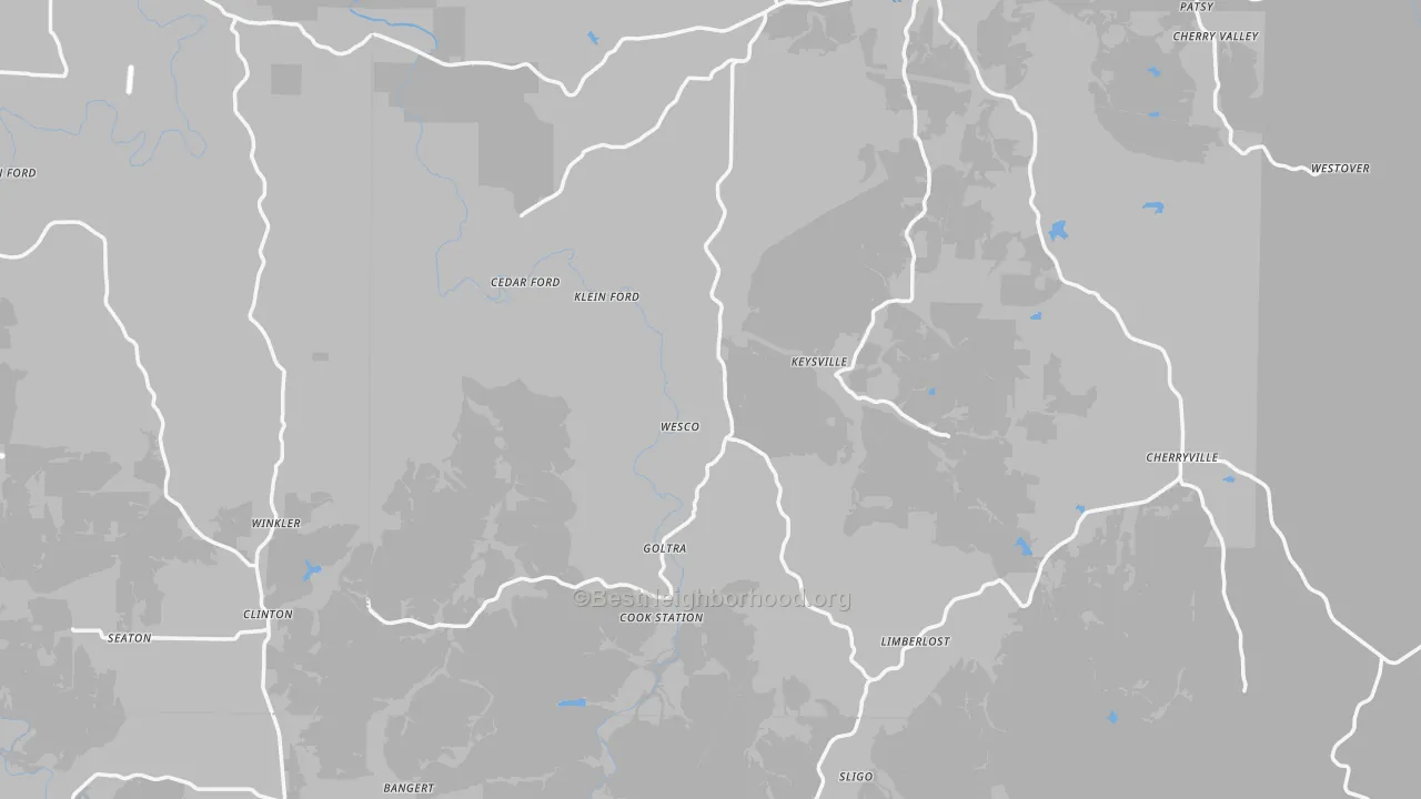 Transit Grade map of Wesco, MO
